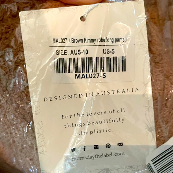 🆕 Morrisday The Label Kimmy Super Soft Tan Lounge Pants - Size Small - Picture 6 of 6